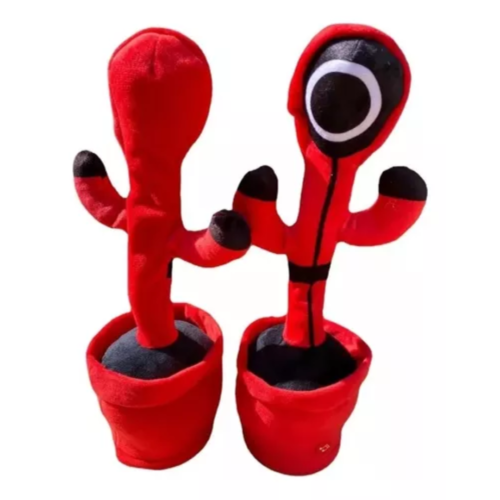 Peluche de cactus bailarín del guardia del juego del calamar